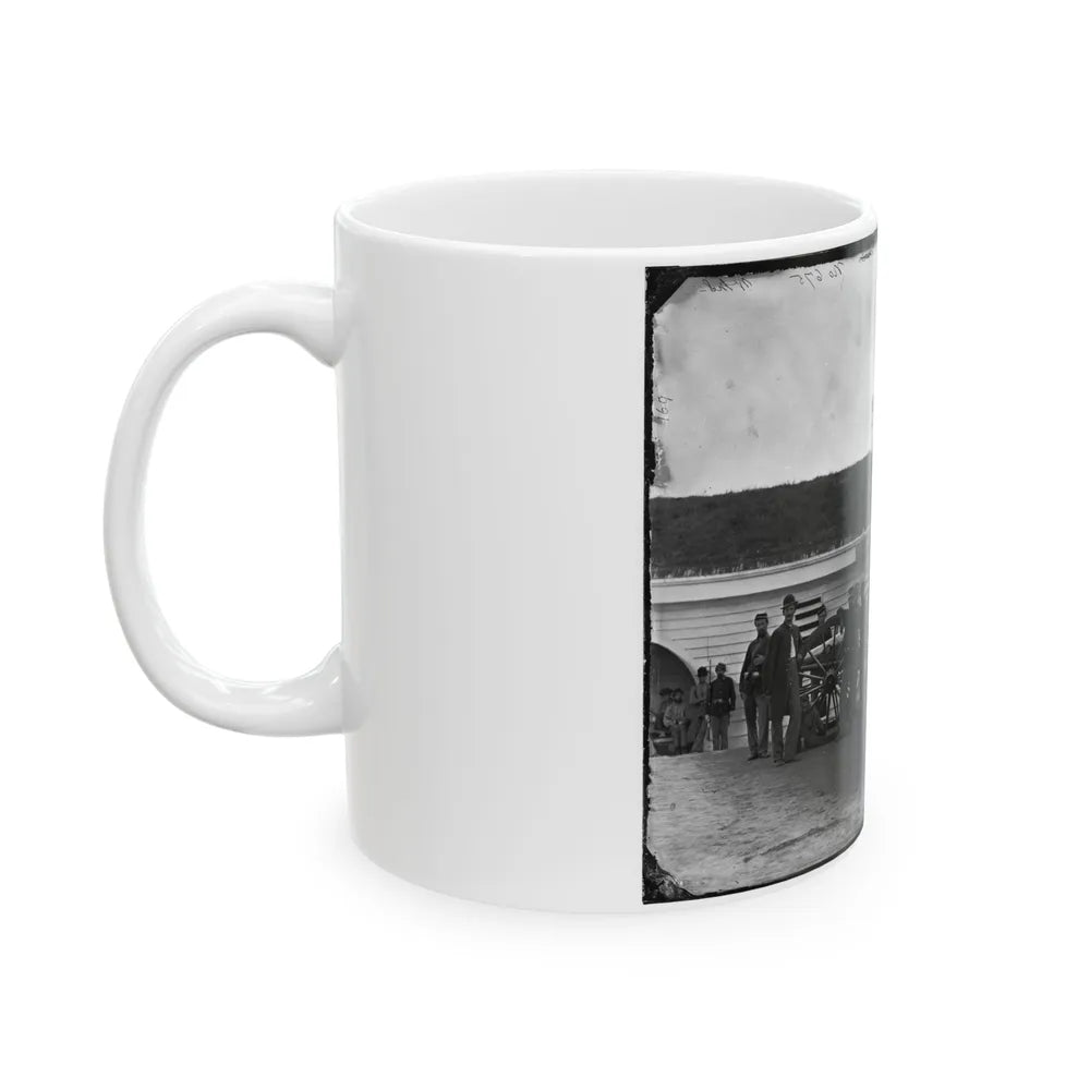 Arlington, Va. Gun Crew Of Company K, 2d New York Artillery, In Fort C.F. Smith (U.S. Civil War) White Coffee Mug-Go Mug Yourself