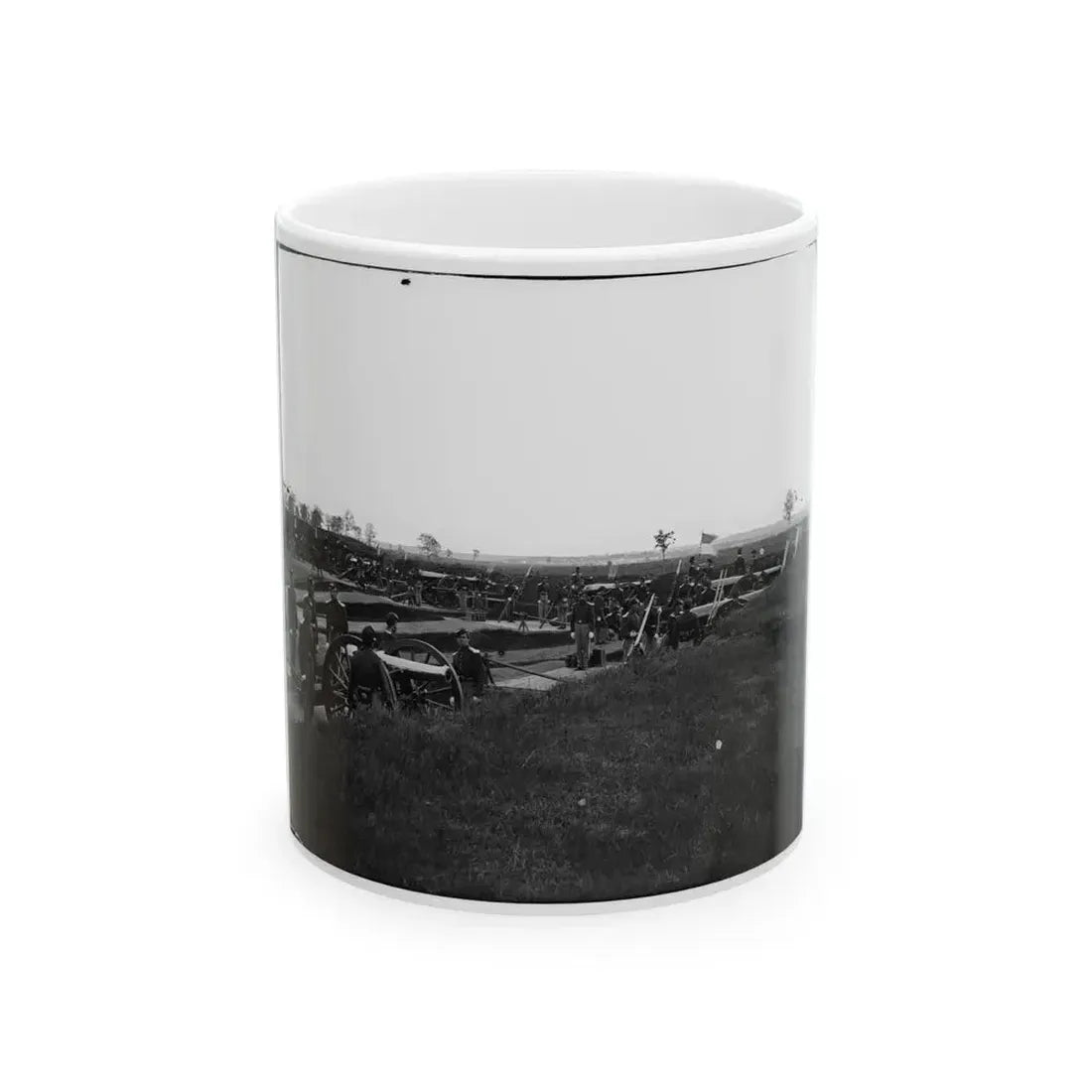 Arlington, Virginia. Batteries In Fort No. 2 Fort Whipple (U.S. Civil War) White Coffee Mug 11oz - Go Mug Yourself