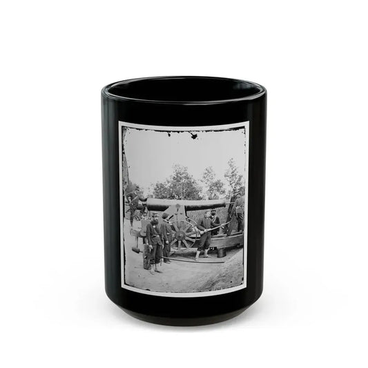 Arlington, Virginia. Big Gun At Fort Woodbury (U.S. Civil War) Black Coffee Mug 15oz - Go Mug Yourself