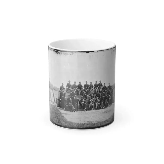 Arlington, Virginia. Col. William H. Telford and Officers, 50Th Regiment Pennsylvania Infantry at Fort Craig (U.S. Civil War) Color Changing Coffee Mug 11oz Default Title 11oz - Go Mug Yourself