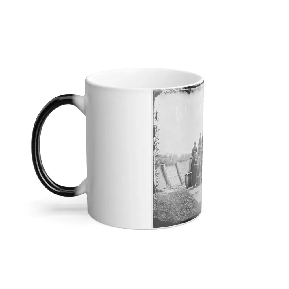 Arlington, Virginia. Col. William H. Telford and Officers, 50Th Regiment Pennsylvania Infantry at Fort Craig (U.S. Civil War) Color Changing Coffee Mug 11oz - Go Mug Yourself