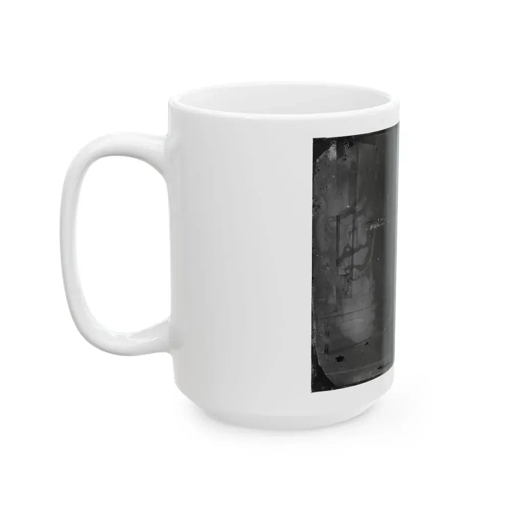 Arlington, Virginia. Gen. Samuel P. Heintzleman And Staff On Portico Of Arlington House (U.S. Civil War) White Coffee Mug - Go Mug Yourself