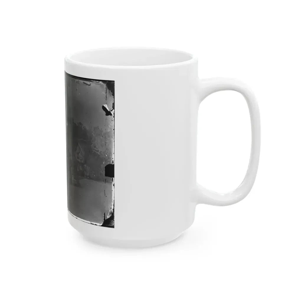 Arlington, Virginia. Gen. Samuel P. Heintzleman And Staff On Portico Of Arlington House (U.S. Civil War) White Coffee Mug - Go Mug Yourself