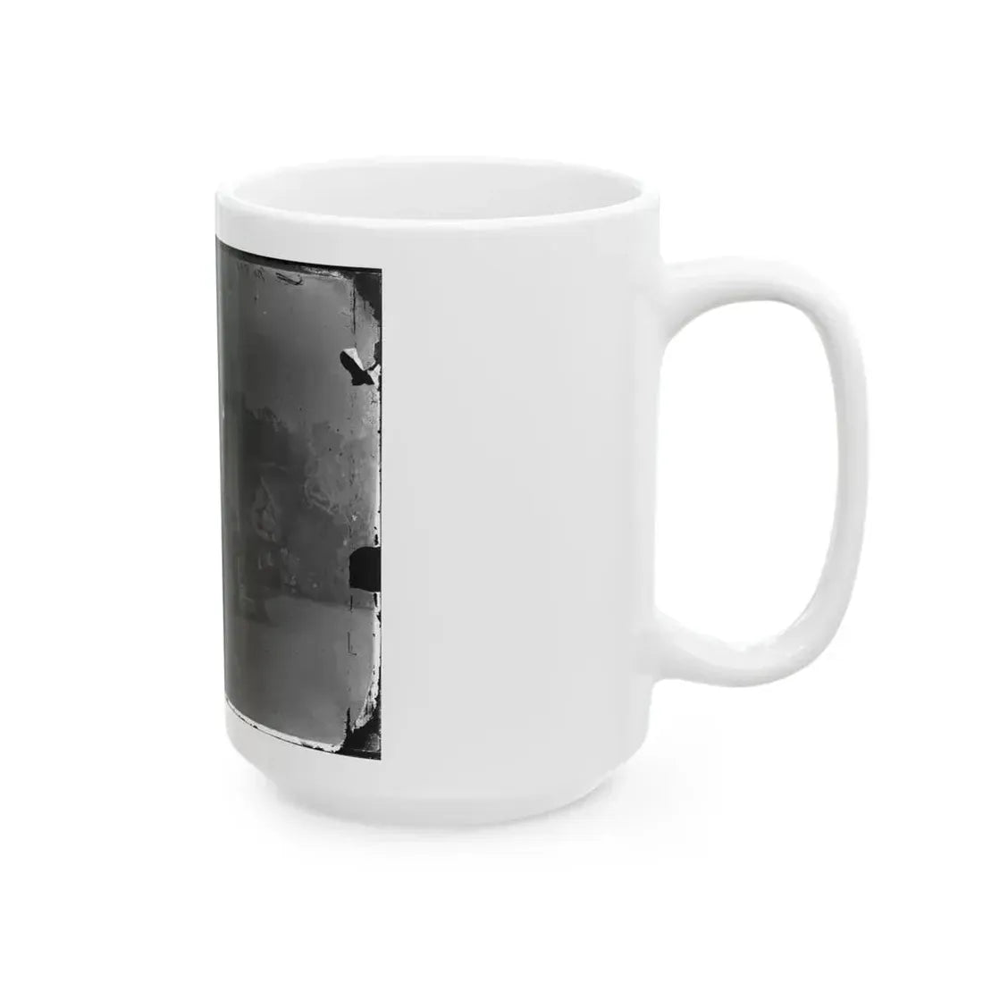 Arlington, Virginia. Gen. Samuel P. Heintzleman And Staff On Portico Of Arlington House (U.S. Civil War) White Coffee Mug - Go Mug Yourself