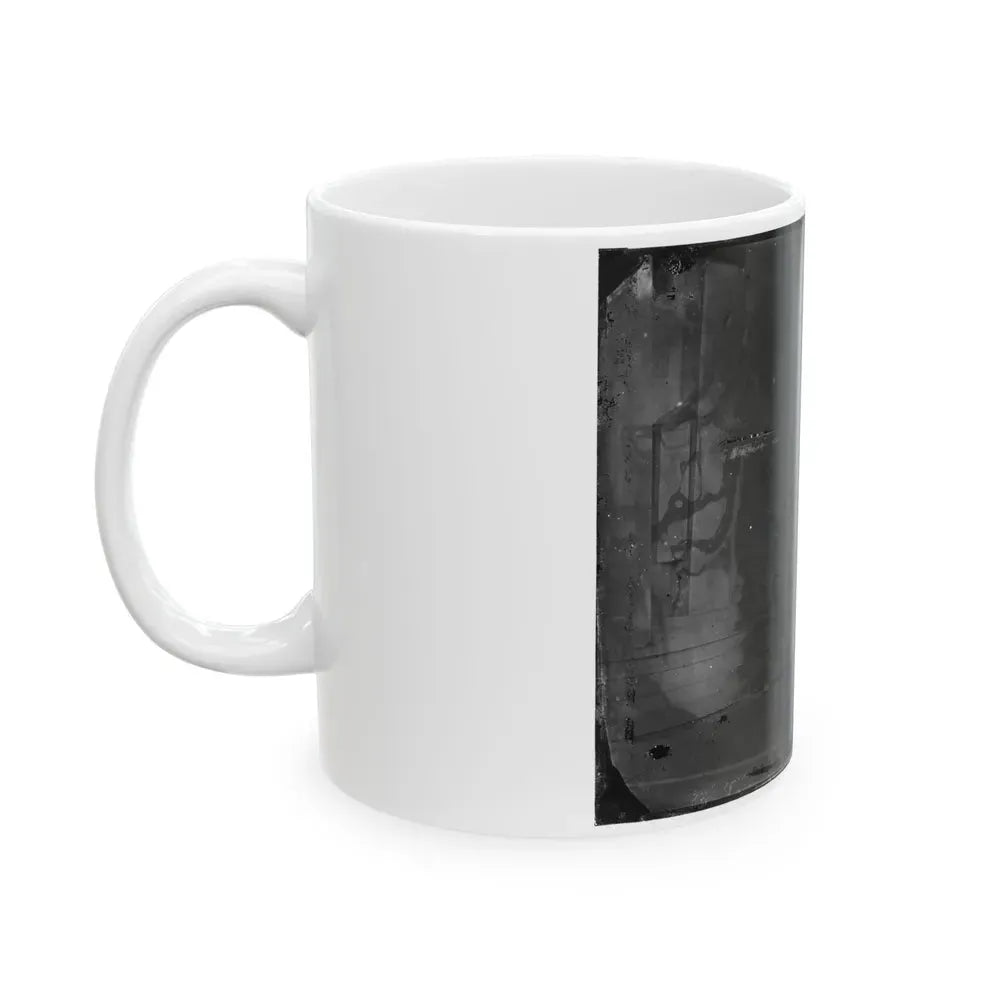 Arlington, Virginia. Gen. Samuel P. Heintzleman And Staff On Portico Of Arlington House (U.S. Civil War) White Coffee Mug - Go Mug Yourself