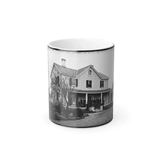 Arlington, Virginia. Officers' of 107Th U.S. Colored Infantry at Fort Corcoran (U.S. Civil War) Color Changing Coffee Mug 11oz Default Title 11oz - Go Mug Yourself