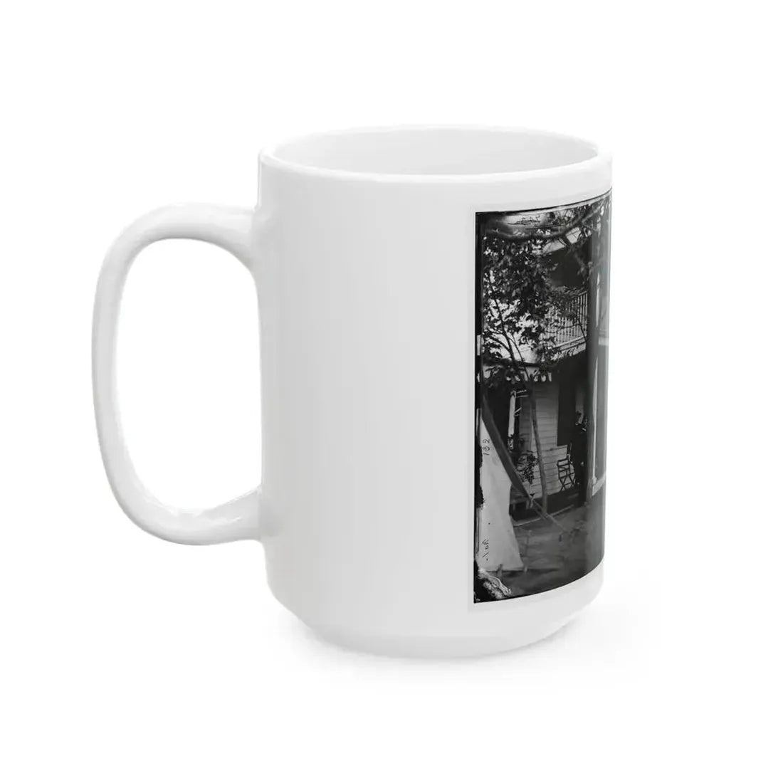 Arlington, Virginia. Officers Of 2d New York Heavy Artillery, At Fort C.F. Smith (U.S. Civil War) White Coffee Mug - Go Mug Yourself