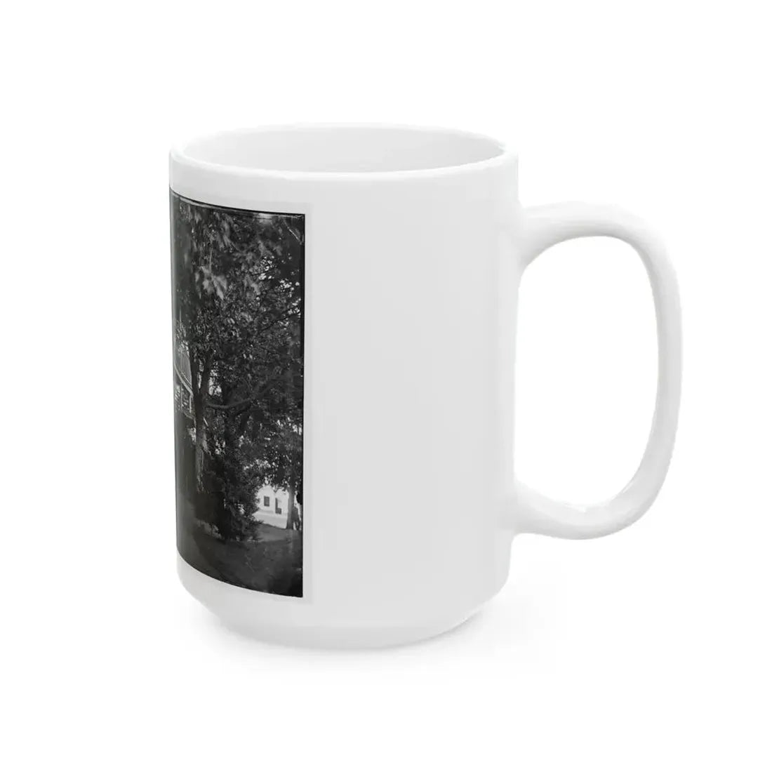 Arlington, Virginia. Officers Of 2d New York Heavy Artillery, At Fort C.F. Smith (U.S. Civil War) White Coffee Mug - Go Mug Yourself