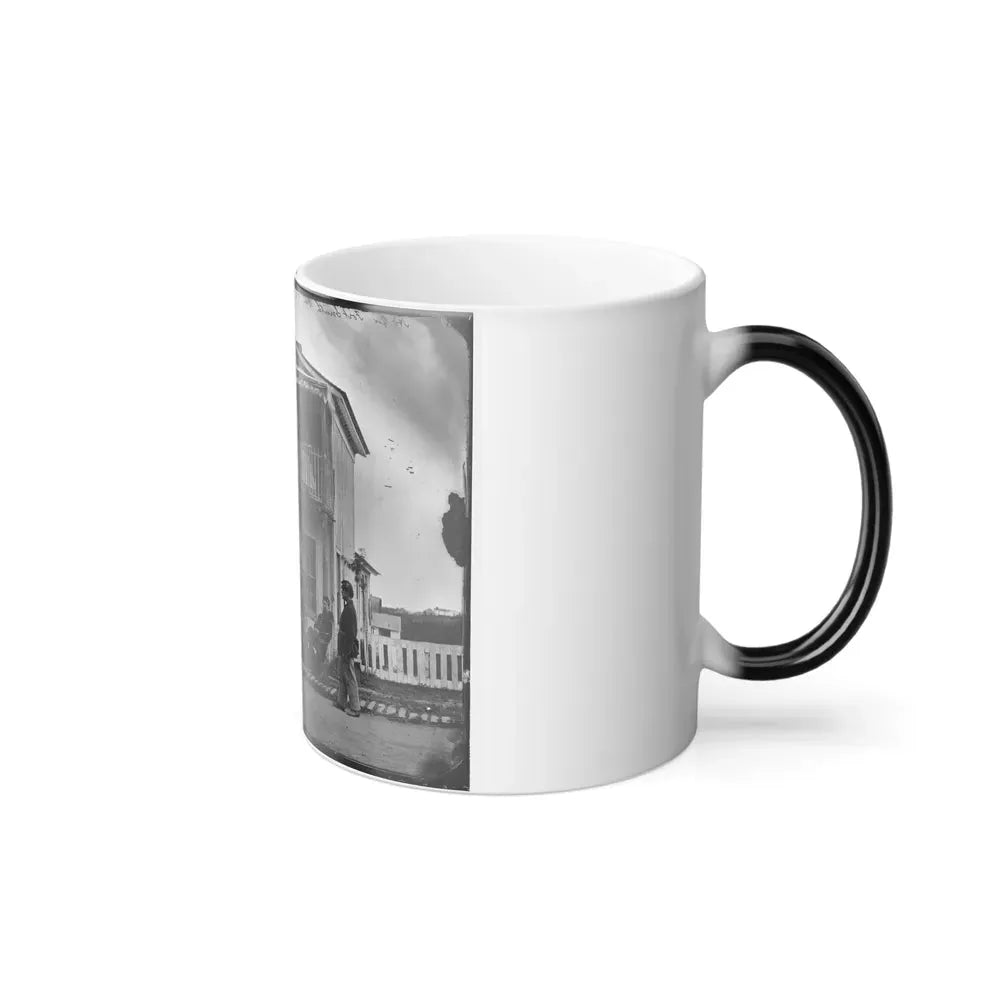 Arlington, Virginia. Officers of Companies K & L, 2D New York Heavy Artillery at Fort C.F. Smith (U.S. Civil War) Color Changing Coffee Mug 11oz - Go Mug Yourself