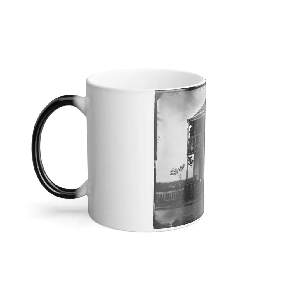 Arlington, Virginia. Officers of Companies K & L, 2D New York Heavy Artillery at Fort C.F. Smith (U.S. Civil War) Color Changing Coffee Mug 11oz - Go Mug Yourself