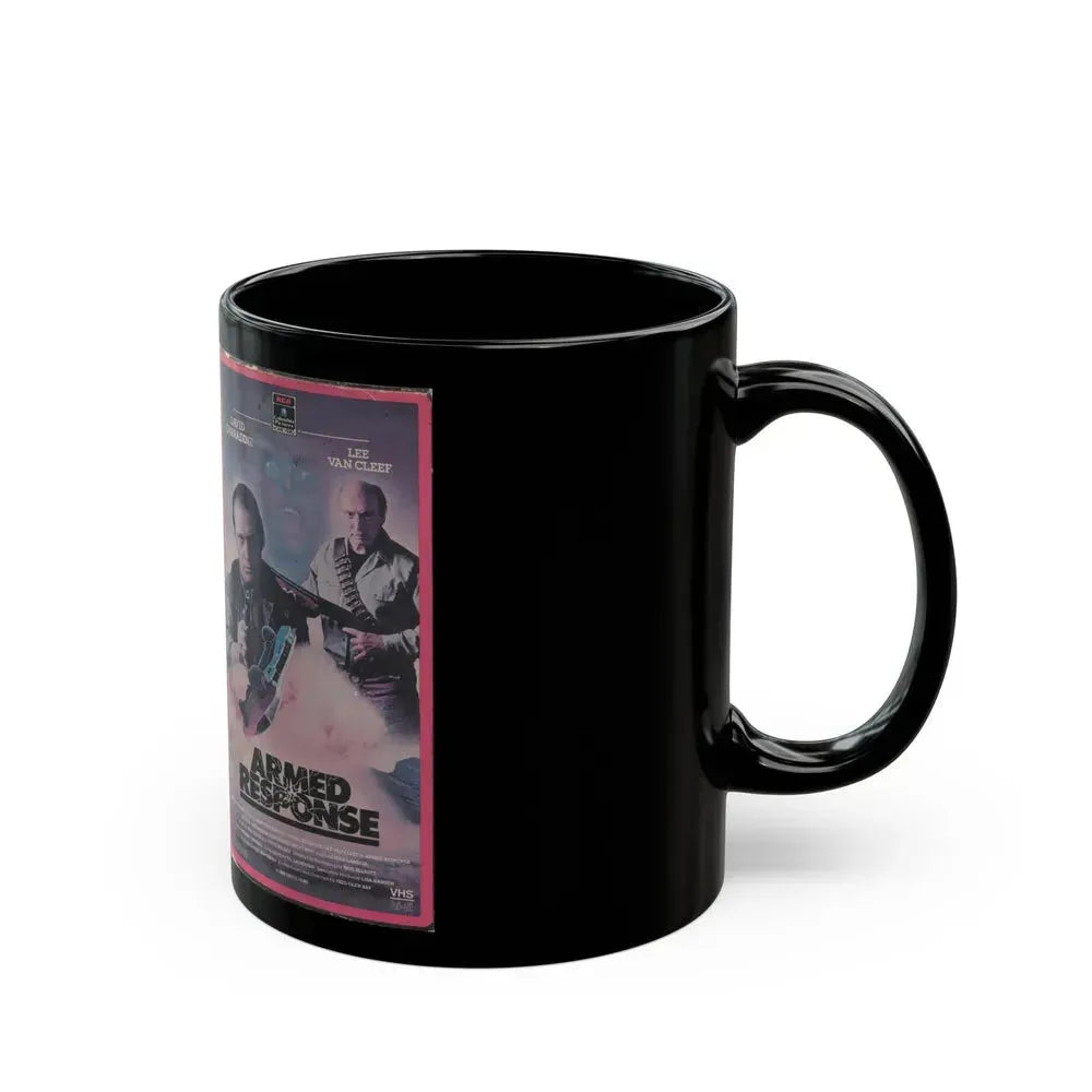 ARMED RESPONSE (VHS COVER) - Black Coffee Mug - Go Mug Yourself