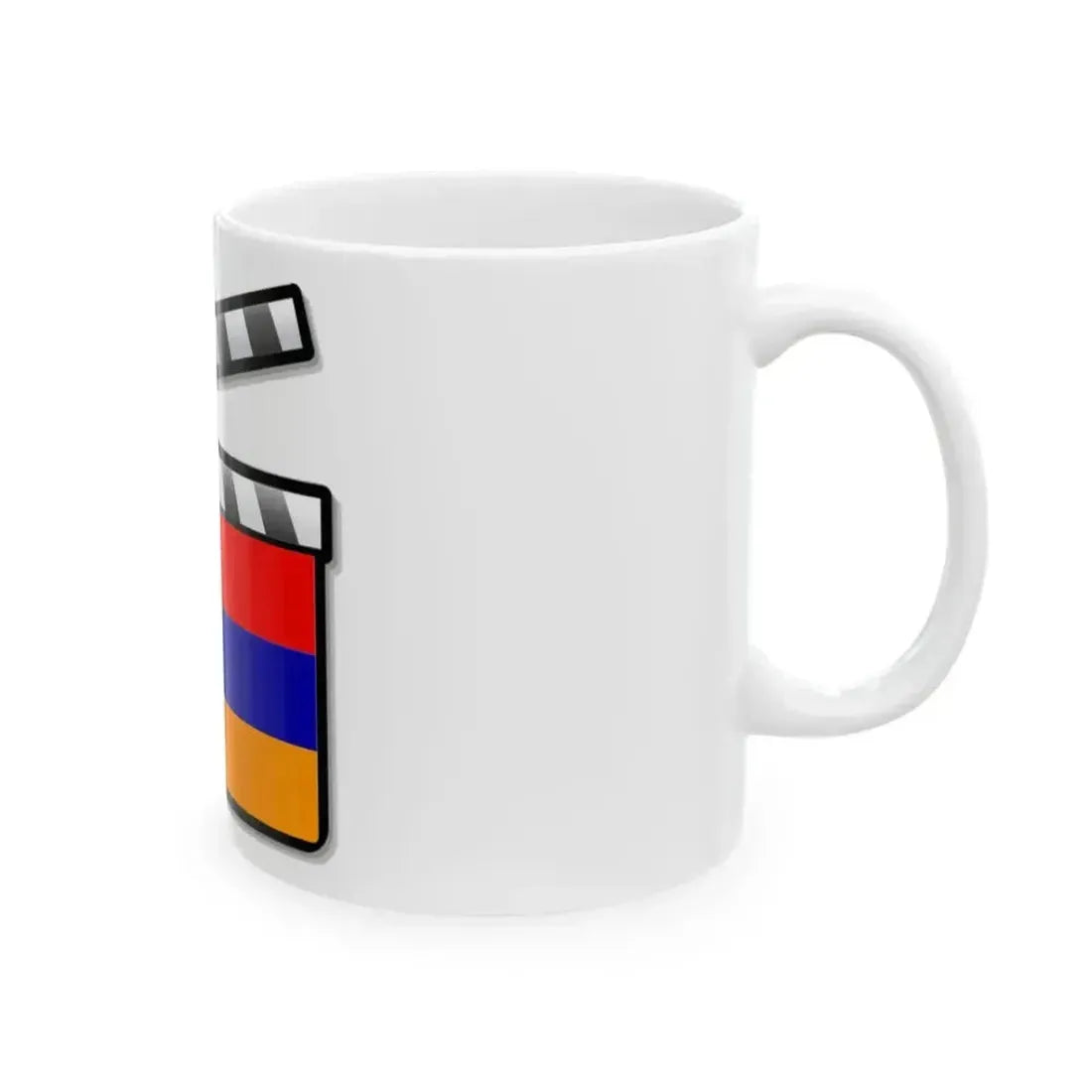 Armenia film clapperboard (Armenia) White Coffee Mug - Go Mug Yourself
