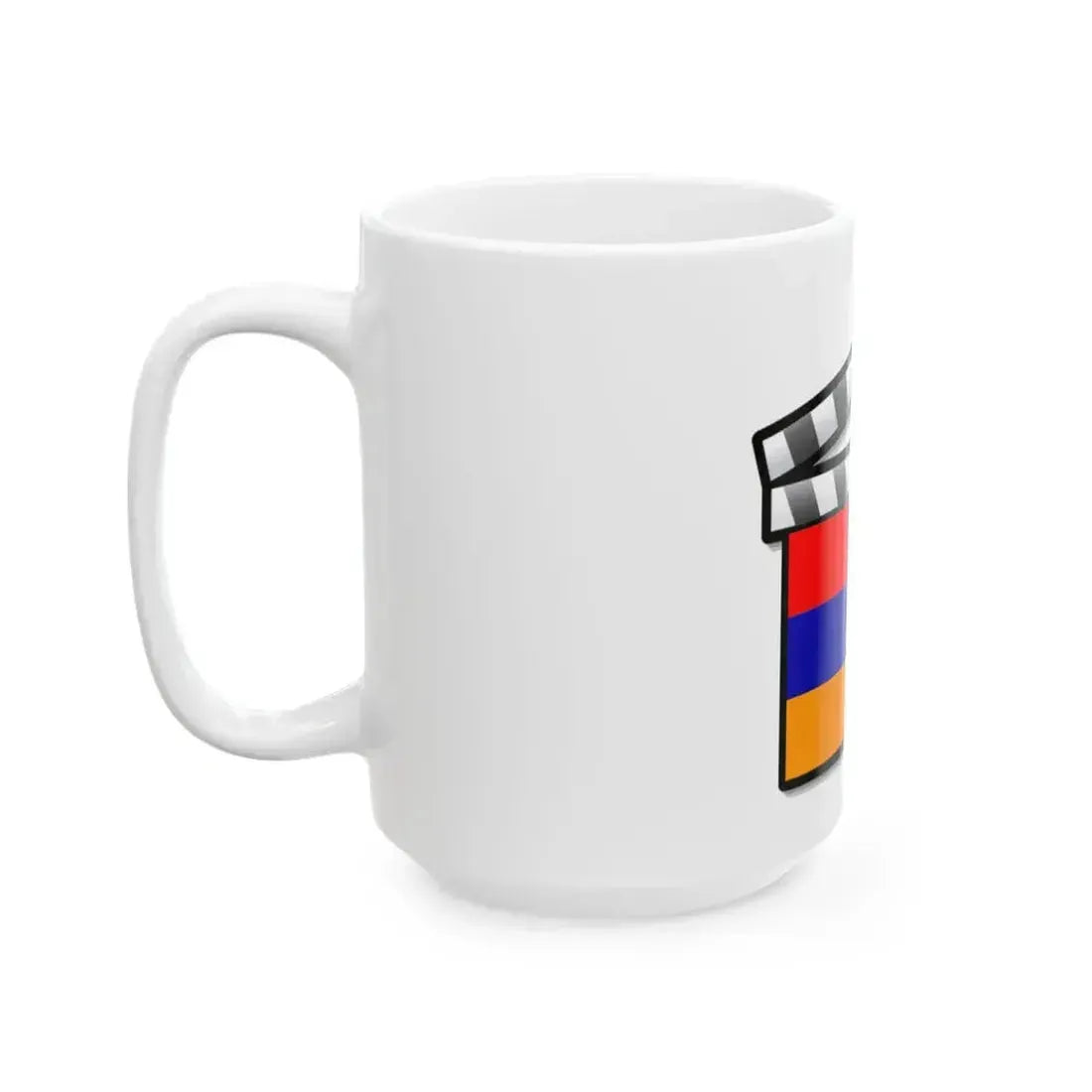 Armenia film clapperboard (Armenia) White Coffee Mug - Go Mug Yourself