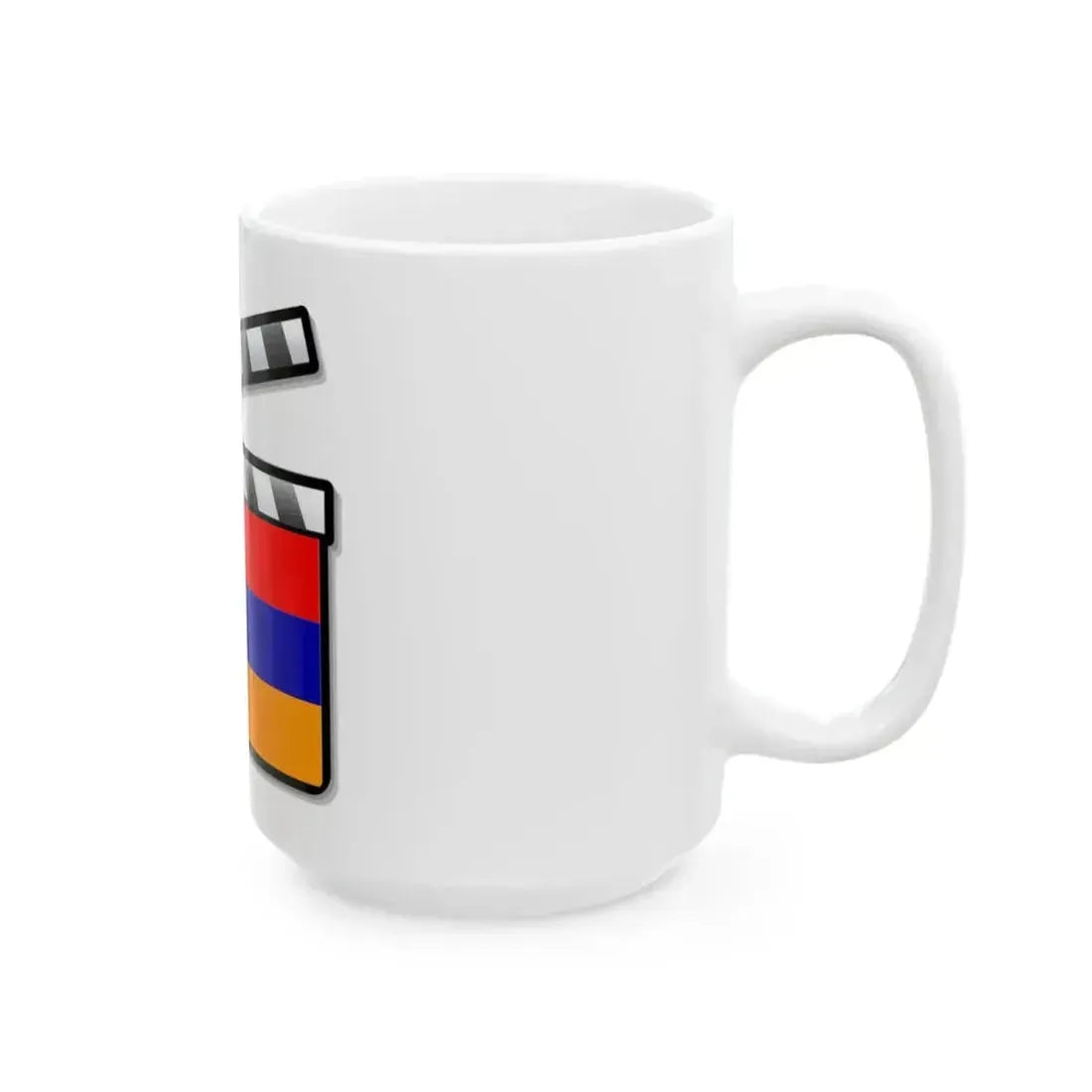 Armenia film clapperboard (Armenia) White Coffee Mug - Go Mug Yourself