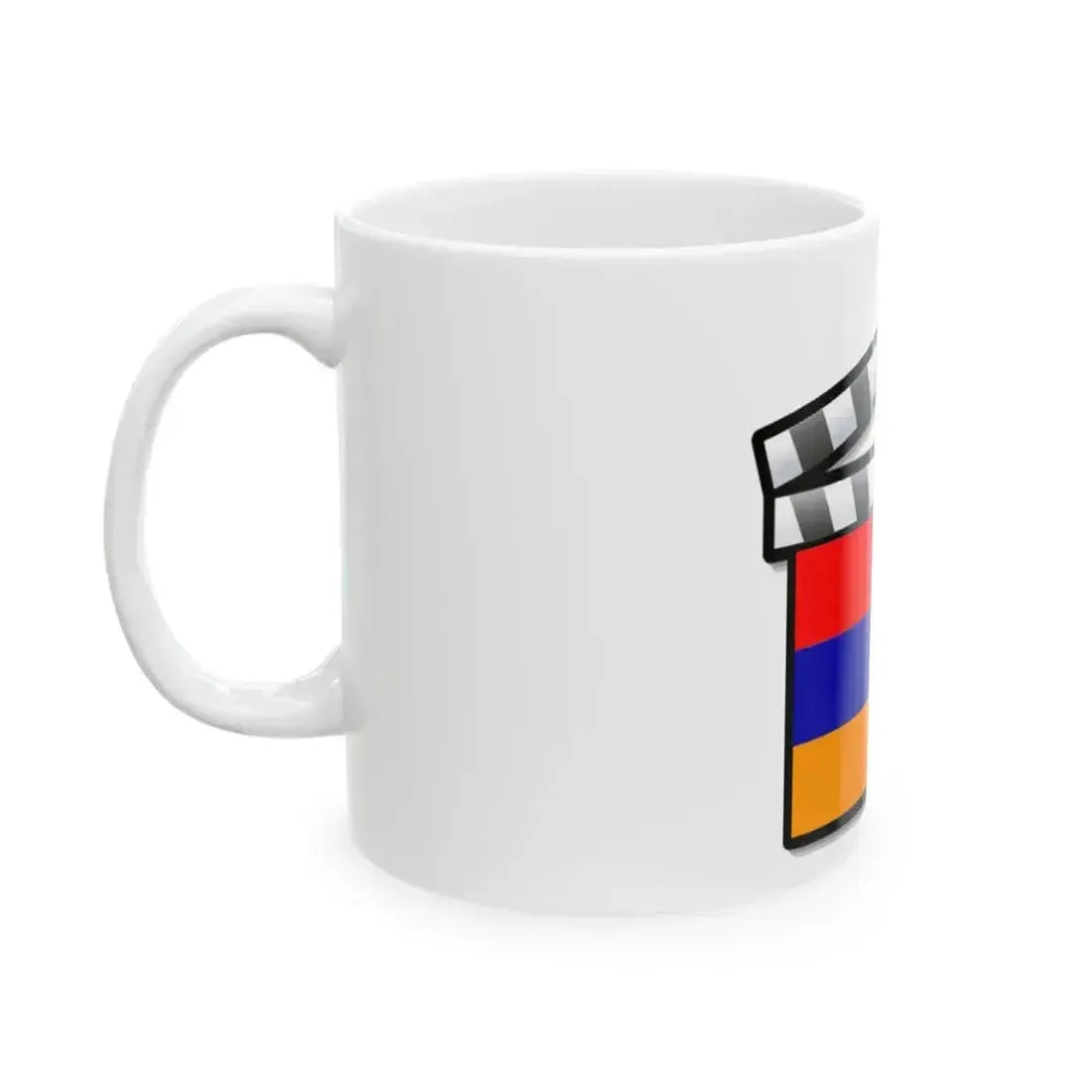 Armenia film clapperboard (Armenia) White Coffee Mug - Go Mug Yourself
