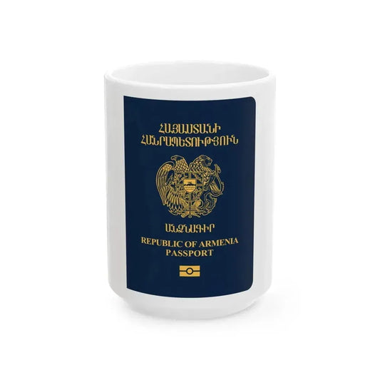 Armenia Passport - White Coffee Mug 15oz - Go Mug Yourself