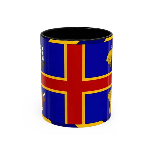 Armorial Flag of the City of Adelaide Australia - Accent Coffee Mug 11oz Black - Go Mug Yourself
