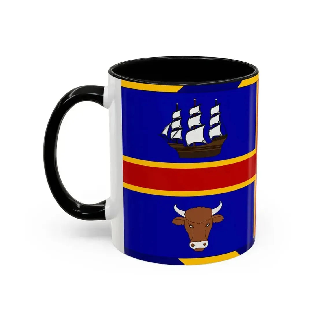 Armorial Flag of the City of Adelaide Australia - Accent Coffee Mug - Go Mug Yourself