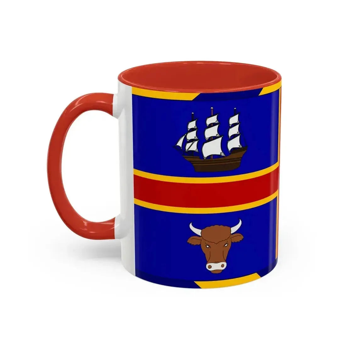 Armorial Flag of the City of Adelaide Australia - Accent Coffee Mug - Go Mug Yourself