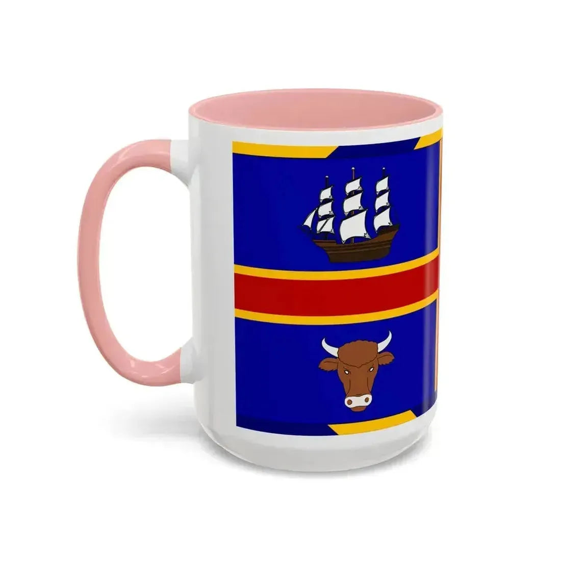 Armorial Flag of the City of Adelaide Australia - Accent Coffee Mug - Go Mug Yourself
