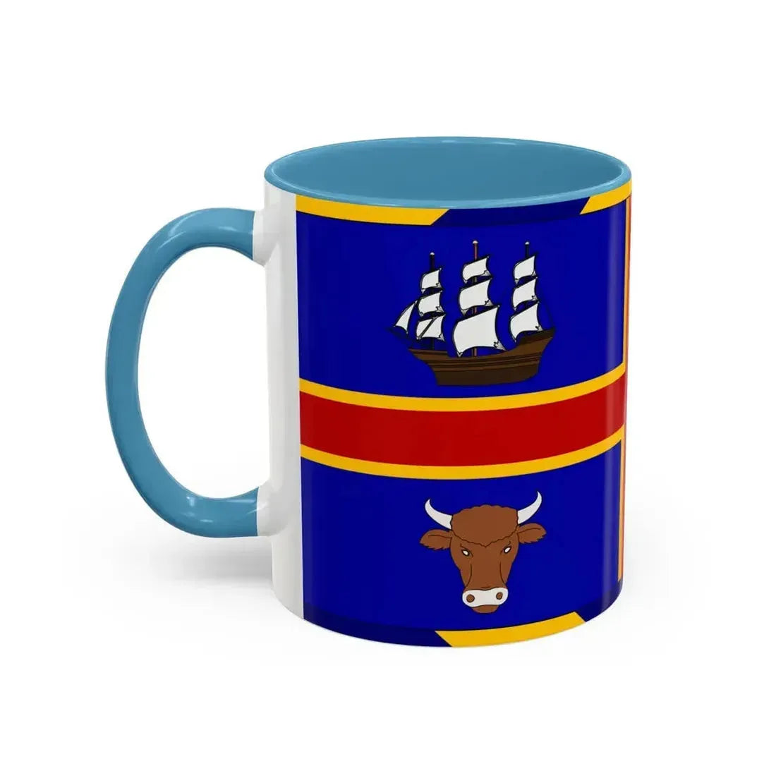 Armorial Flag of the City of Adelaide Australia - Accent Coffee Mug - Go Mug Yourself