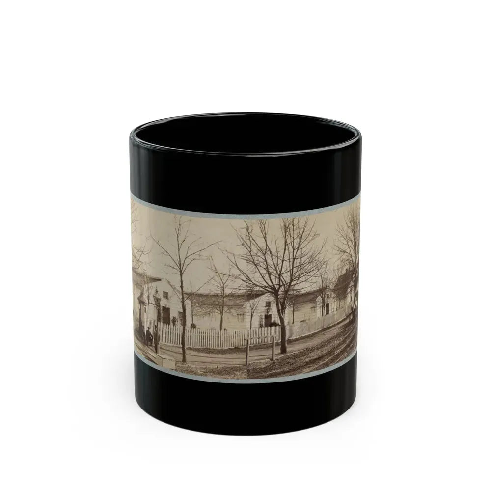 Armory Square Hospital, Washington, D.C. 001 (U.S. Civil War) Black Coffee Mug 11oz - Go Mug Yourself