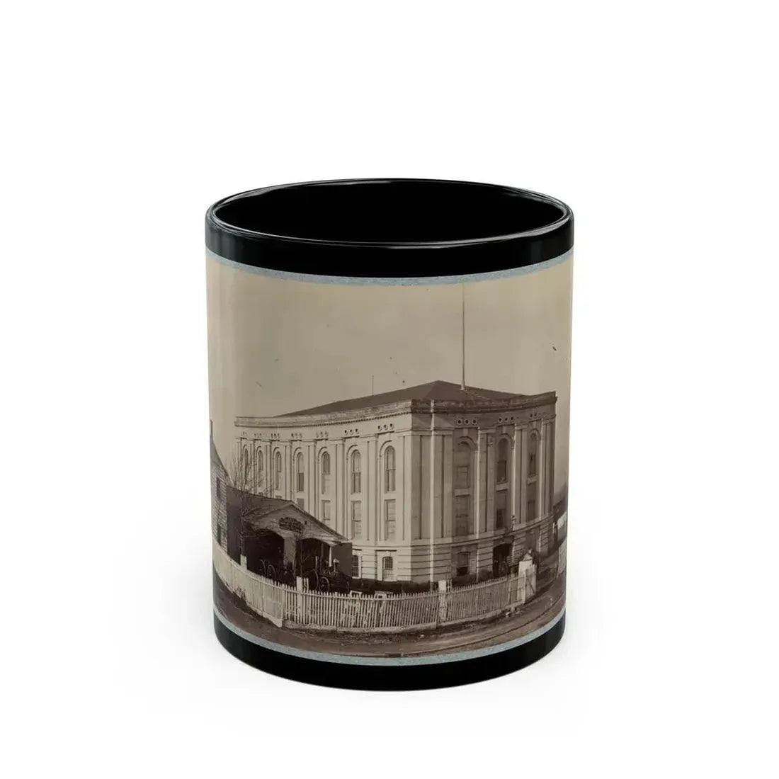 Armory Square Hospital, Washington, D.C. 004 (U.S. Civil War) Black Coffee Mug 11oz - Go Mug Yourself