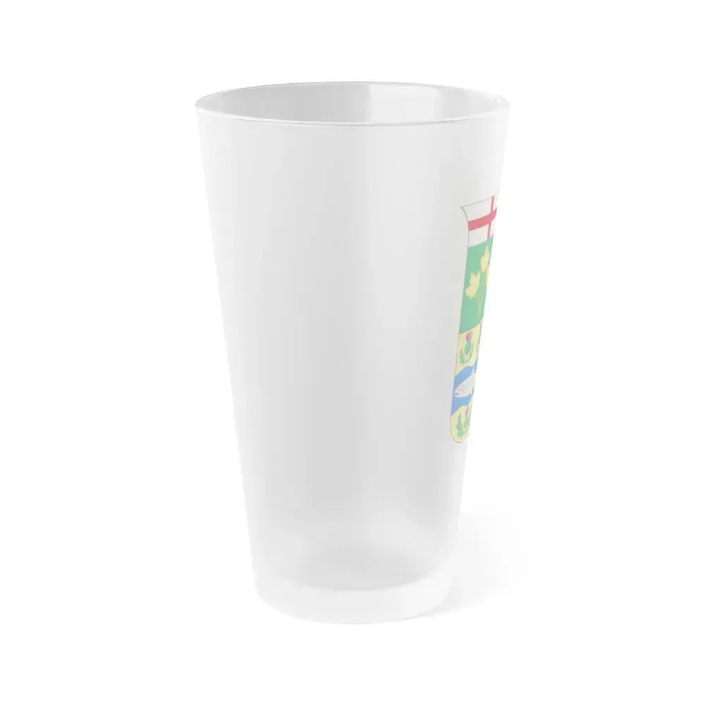 Arms of Canada 1868 - Frosted Pint Glass 16oz - Go Mug Yourself
