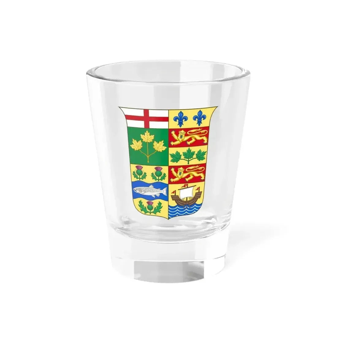 Arms of Canada 1868 - Shot Glass 1.5oz 1.5oz - Go Mug Yourself