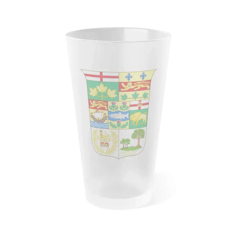 Arms of Canada 1873 - Frosted Pint Glass 16oz 16oz Frosted - Go Mug Yourself