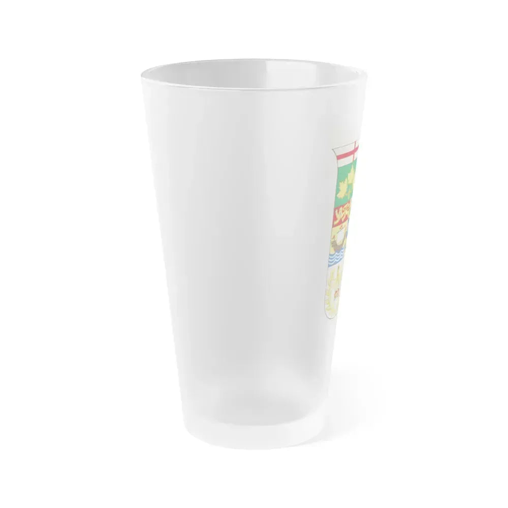 Arms of Canada 1873 - Frosted Pint Glass 16oz - Go Mug Yourself