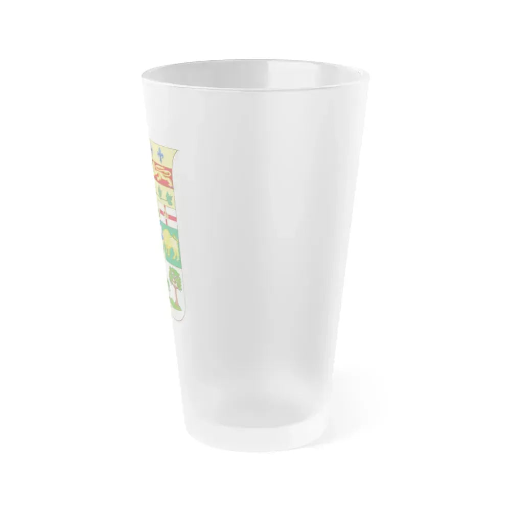 Arms of Canada 1873 - Frosted Pint Glass 16oz - Go Mug Yourself