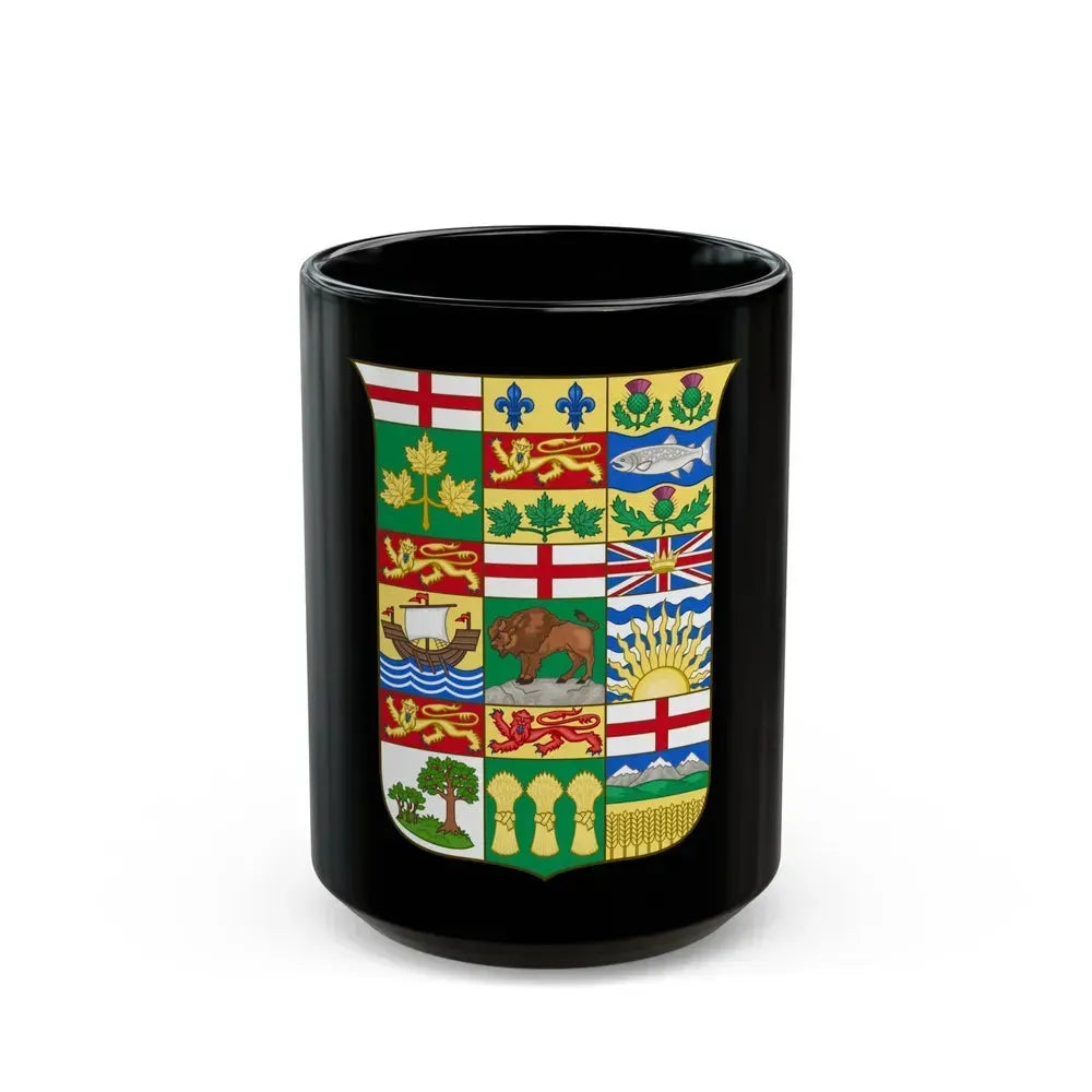 Arms of Canada 1907 - Black Coffee Mug 15oz - Go Mug Yourself