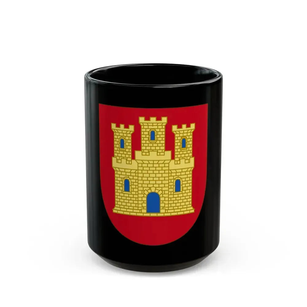 Arms of Castile - Black Coffee Mug 15oz - Go Mug Yourself