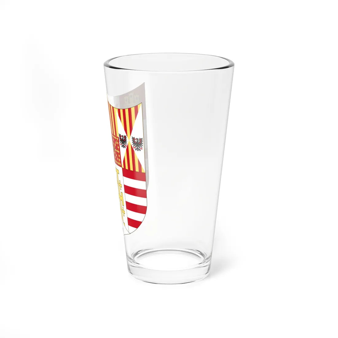 Arms of Charles V Holy Roman Emperor Charles I as King of Spain In Italy (Austria) (Coat of Arms) Pint Glass 16oz - Go Mug Yourself