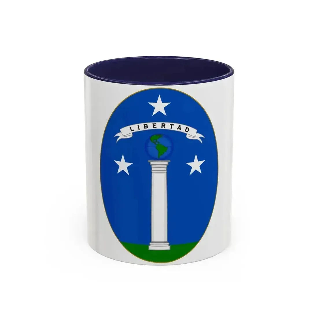 Arms of Chile (1819-1834) - Accent Coffee Mug 11oz Navy - Go Mug Yourself