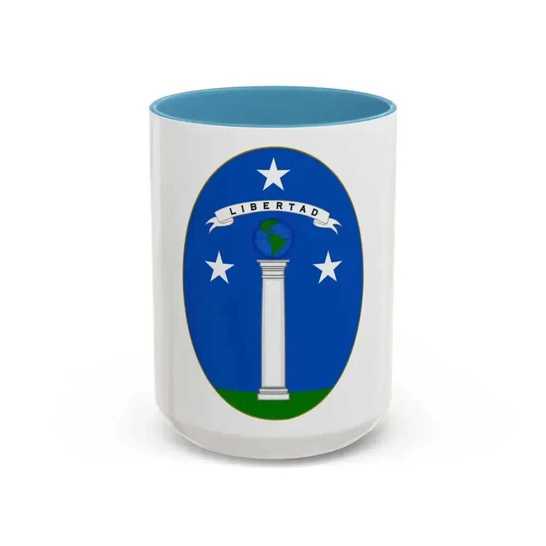 Arms of Chile (1819-1834) - Accent Coffee Mug 15oz Light Blue - Go Mug Yourself