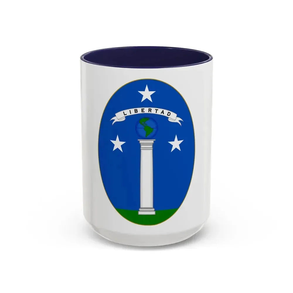 Arms of Chile (1819-1834) - Accent Coffee Mug 15oz Navy - Go Mug Yourself