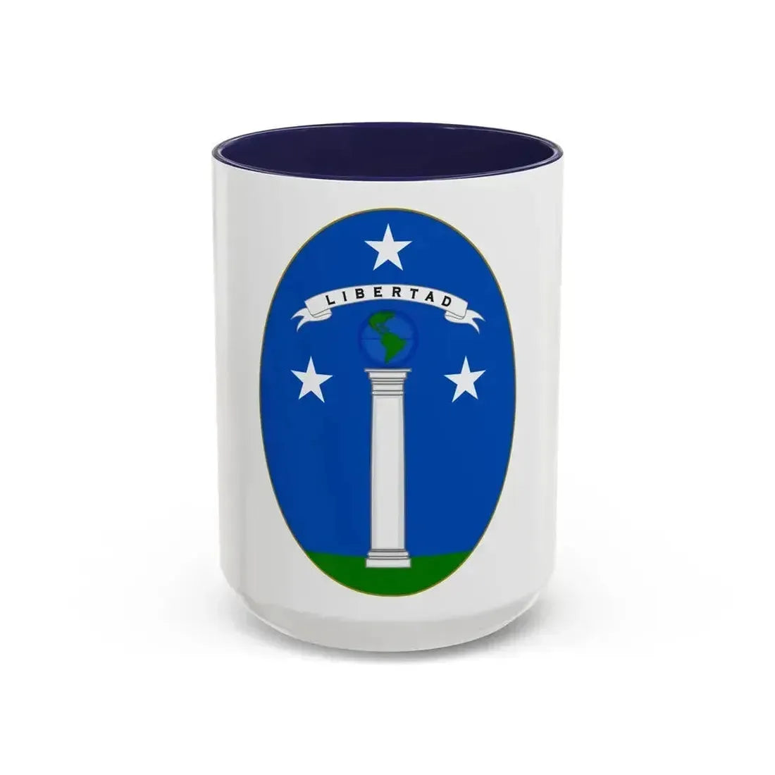 Arms of Chile (1819-1834) - Accent Coffee Mug 15oz Navy - Go Mug Yourself