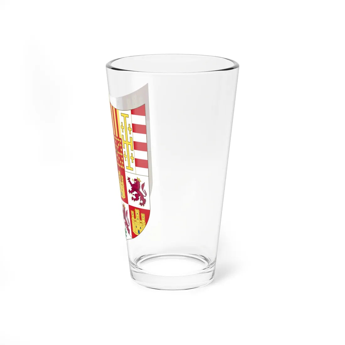 Arms of Ferdinand II of Aragon 1513-1516 (Spain) (Coat of Arms) Pint Glass 16oz - Go Mug Yourself