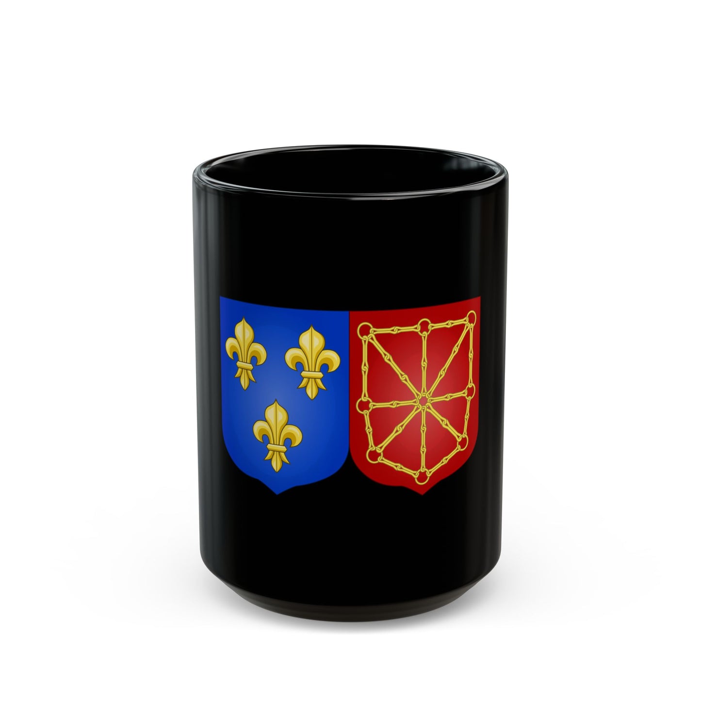 Arms of France and Navarre (1589-1790) - Black Coffee Mug-15oz-Go Mug Yourself