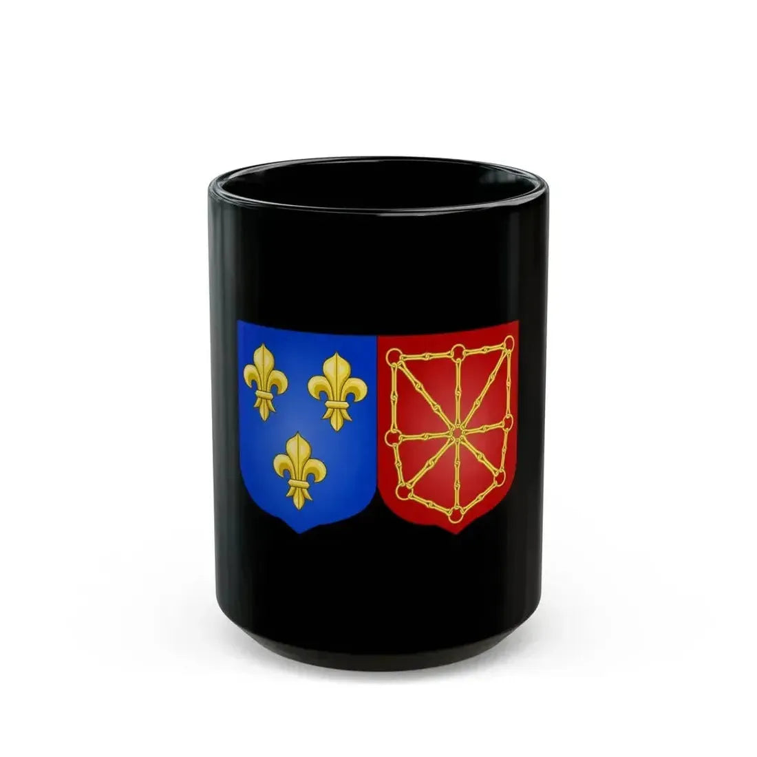 Arms of France and Navarre (1589-1790) - Black Coffee Mug 15oz - Go Mug Yourself