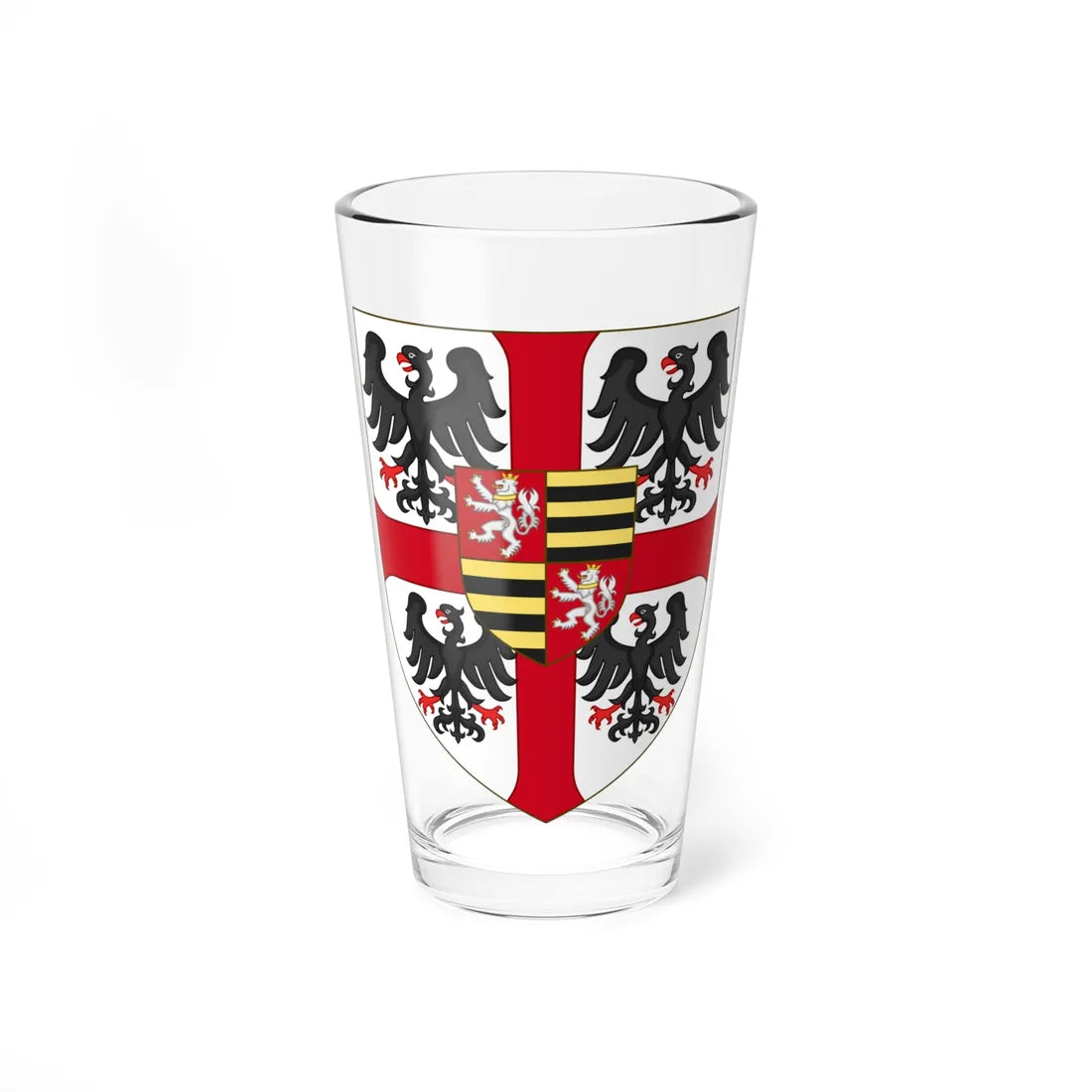 Arms of Gianfrancesco I Gonzaga Marquess of Mantua (Italy) (Coat of Arms) Pint Glass 16oz 16oz - Go Mug Yourself