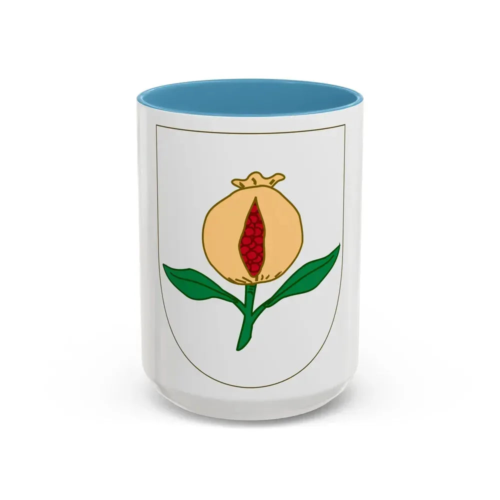 Arms of Granada - Accent Coffee Mug 15oz Light Blue - Go Mug Yourself
