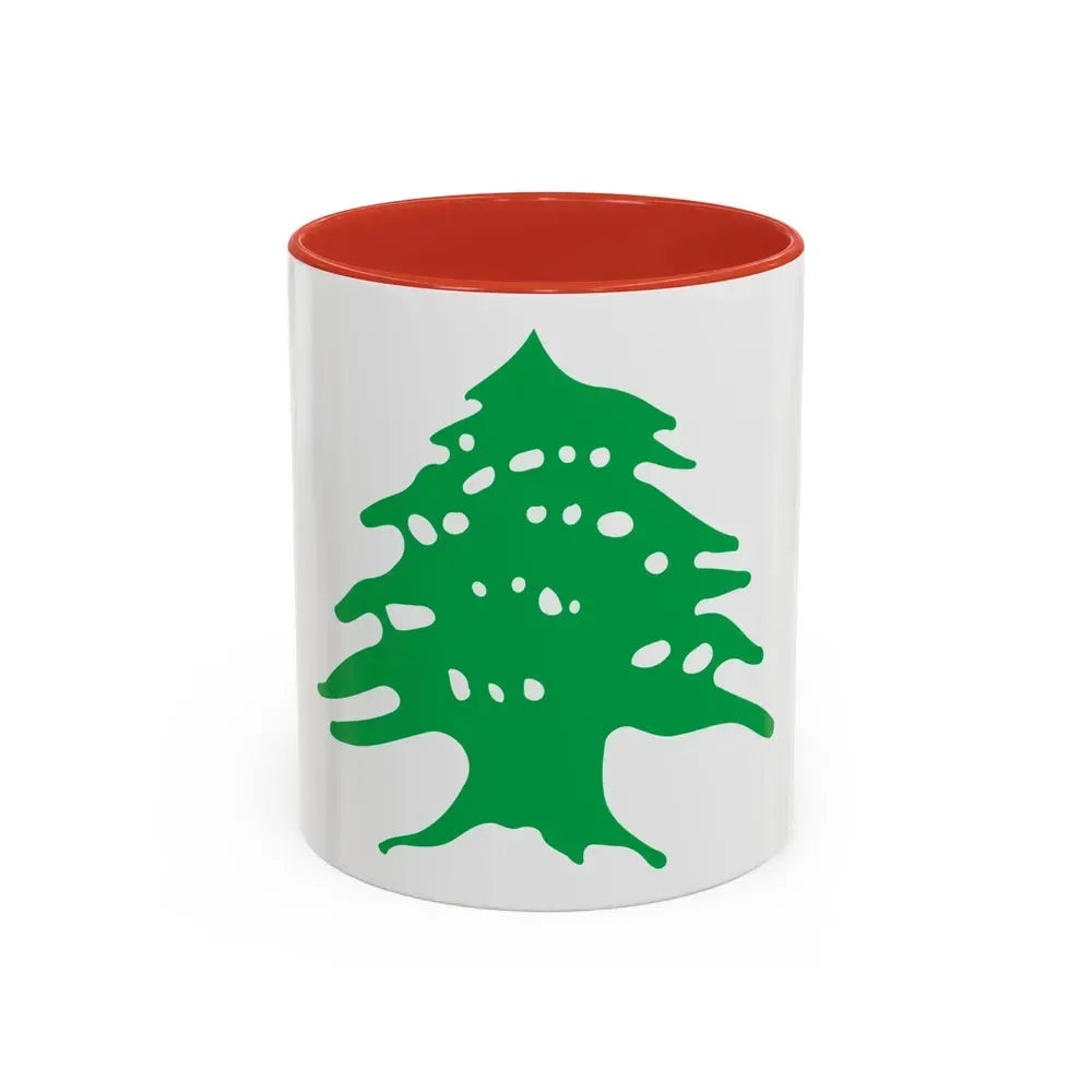 Arms of Lebanon - Accent Coffee Mug 11oz Red - Go Mug Yourself