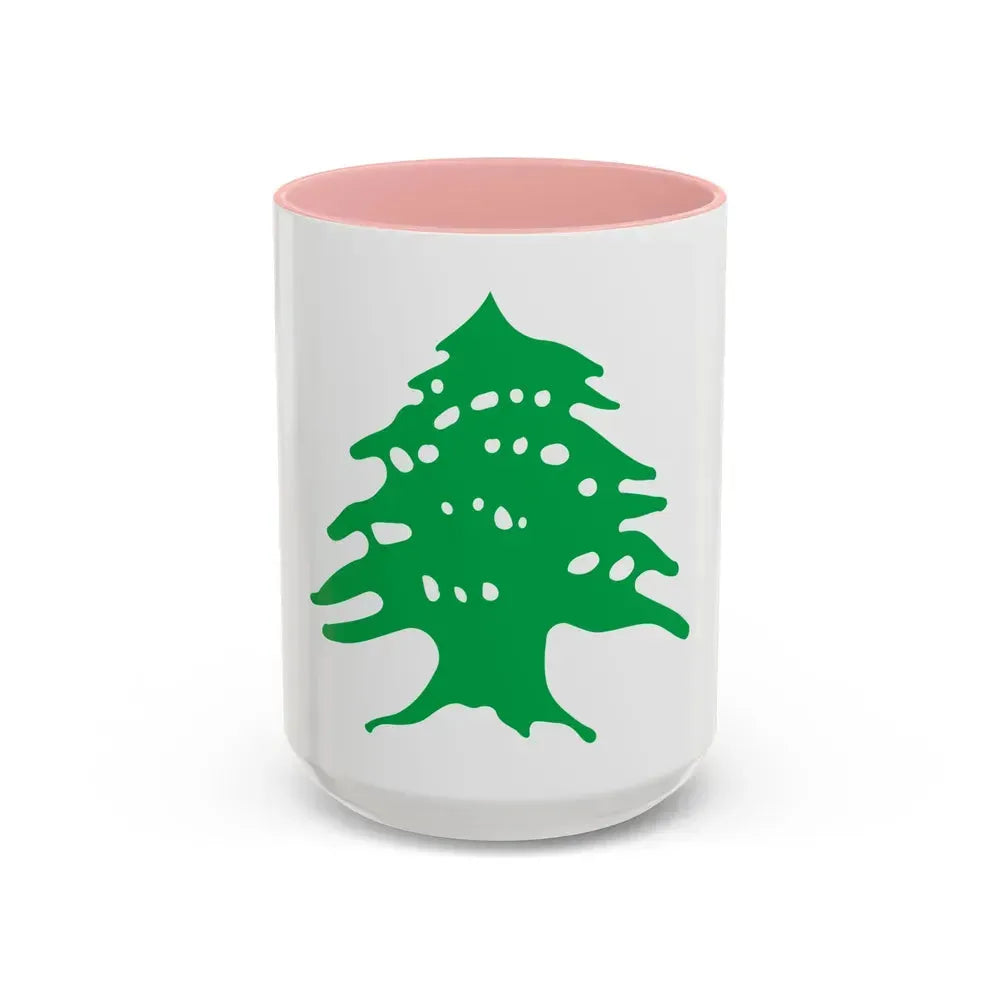 Arms of Lebanon - Accent Coffee Mug 15oz Pink - Go Mug Yourself