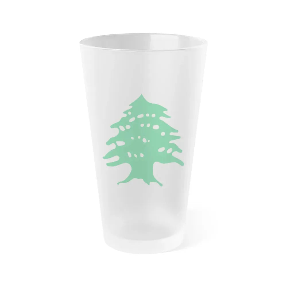 Arms of Lebanon - Frosted Pint Glass 16oz - Go Mug Yourself