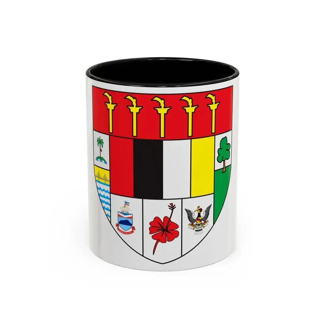 Arms of Malaysia - Accent Coffee Mug 11oz Black - Go Mug Yourself