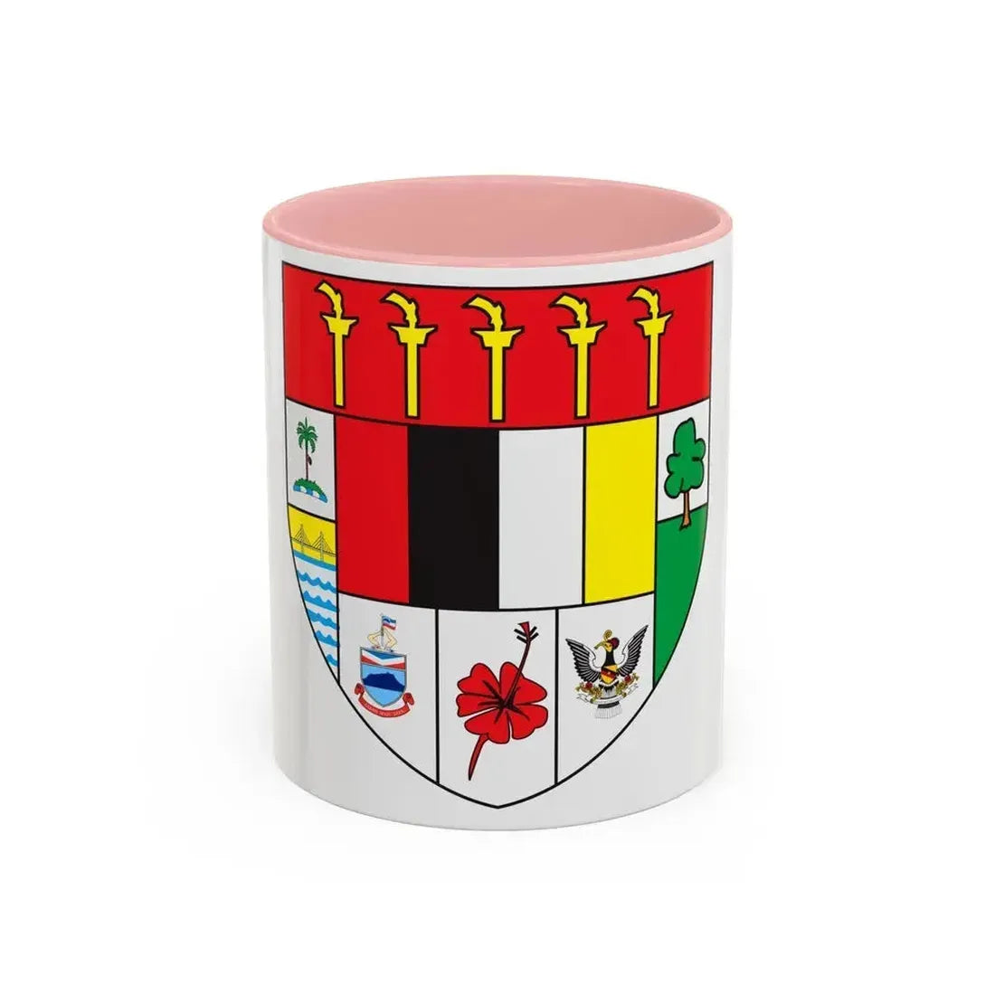 Arms of Malaysia - Accent Coffee Mug 11oz Pink - Go Mug Yourself