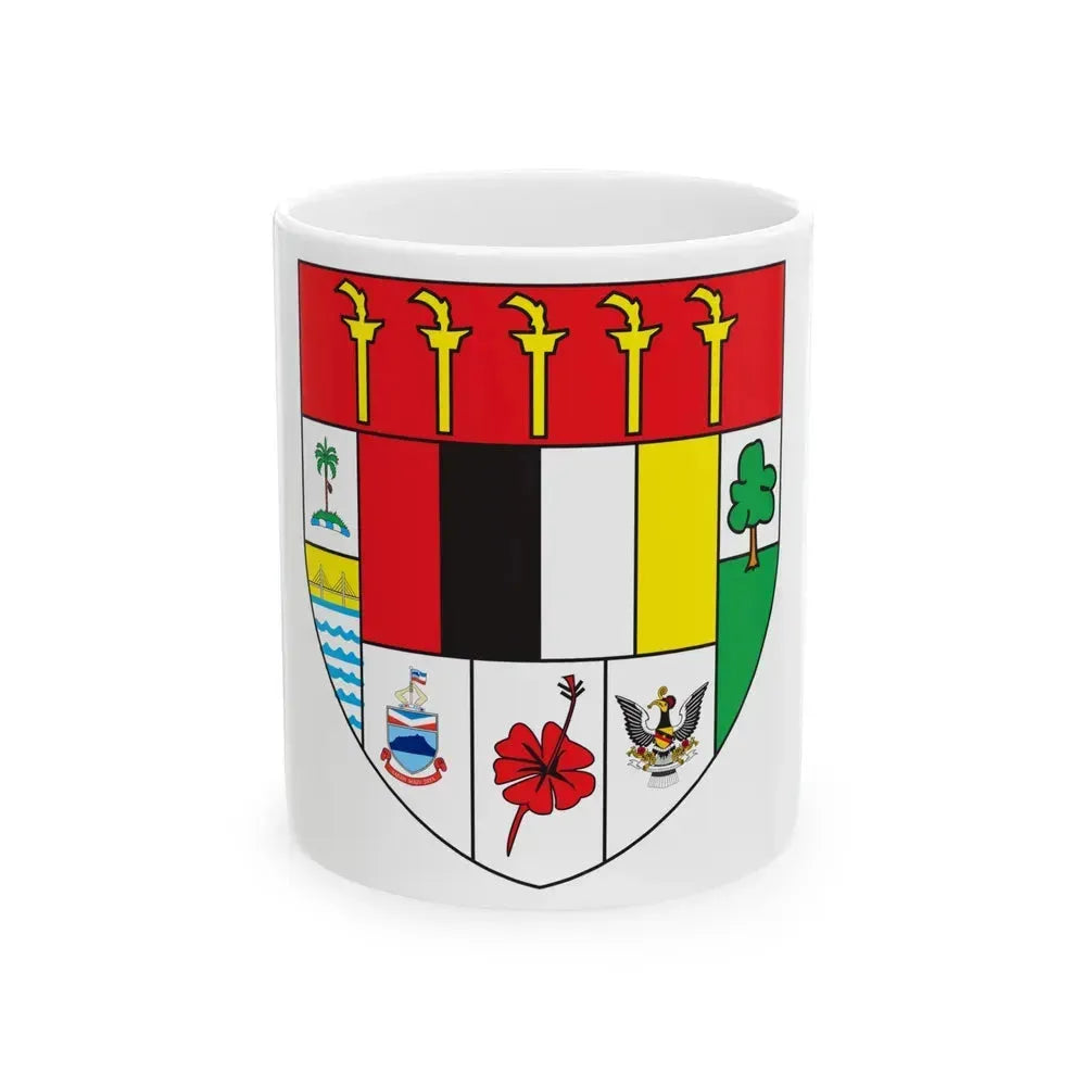 Arms of Malaysia - White Coffee Mug 11oz - Go Mug Yourself